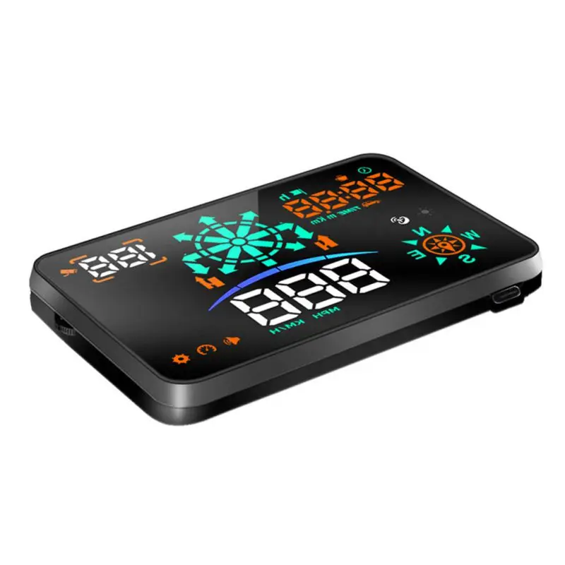 

Universal HUD Car Head up Display Windshield Speed Projector Security Alarm Water temp Overspeed RPM Voltage gps speedometer H8