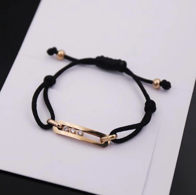 Новый популярный модный растягивающийся браслет из нержавеющей стали с тремя