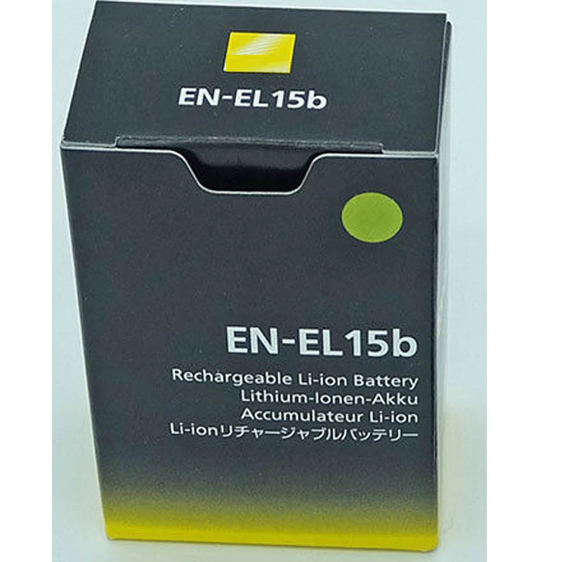 EN-EL15b Камера Батарея для Nikon Z6 Z7 беззеркальных D850 D810 D750 D610 D7500 D7200 MH-25 ENEL15b RU EL15b