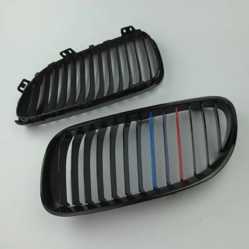 Глянцевый черный с 3-Цвет спереди Решетки Подходит для BMW E92 &amp E93 2010-2013