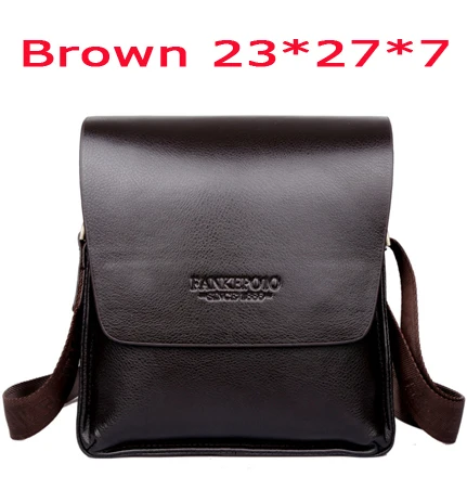 EBOYU HOT SOLD Men Shoulder Bag,men Handbags,business Bag,TOP Genuine Leather Men Bag,fashion Husband Women Men Messenger Bag - Цвет: Vertical  Brown L
