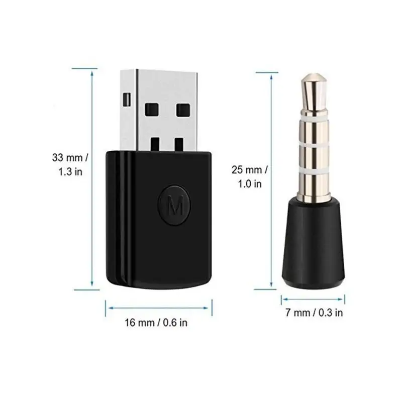 ALLOYSEED 3,5 мм Bluetooth 4,0 ключ USB адаптер приемник для sony playstation PS4 игровой контроллер геймпад наушники USB ключ