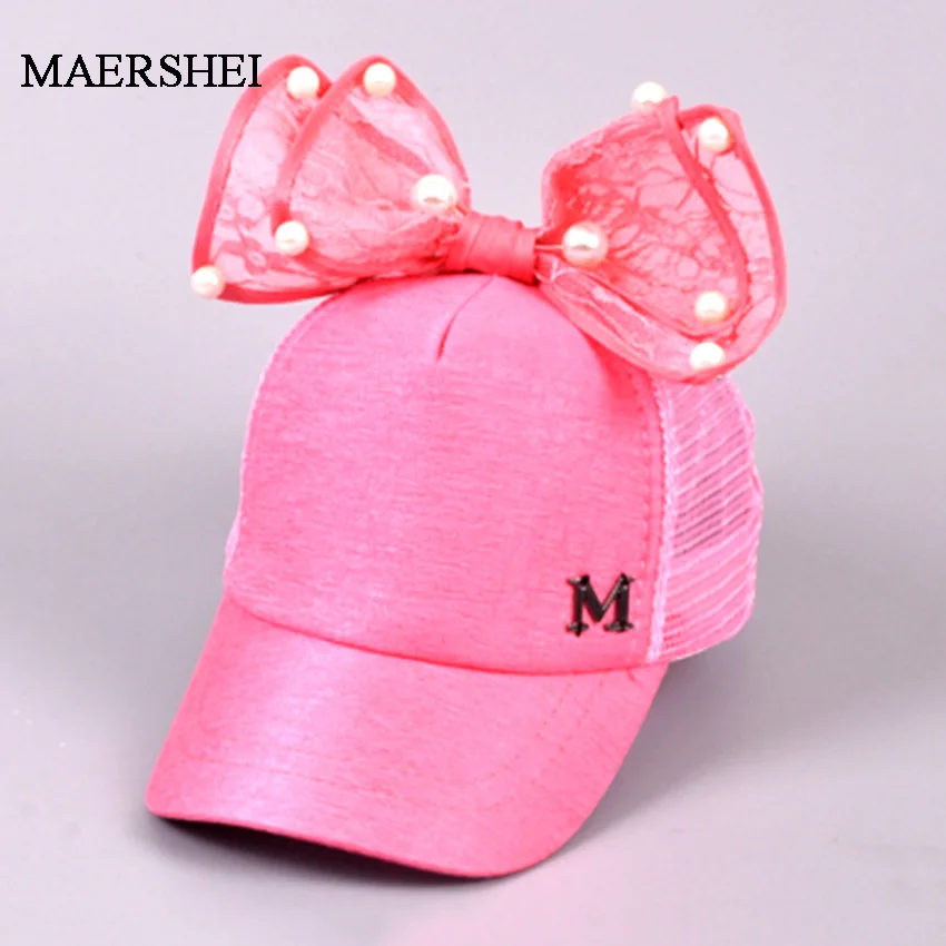 MAERSHEI симпатичная сетчатая Кепка для девочек Летняя детская бейсболка с