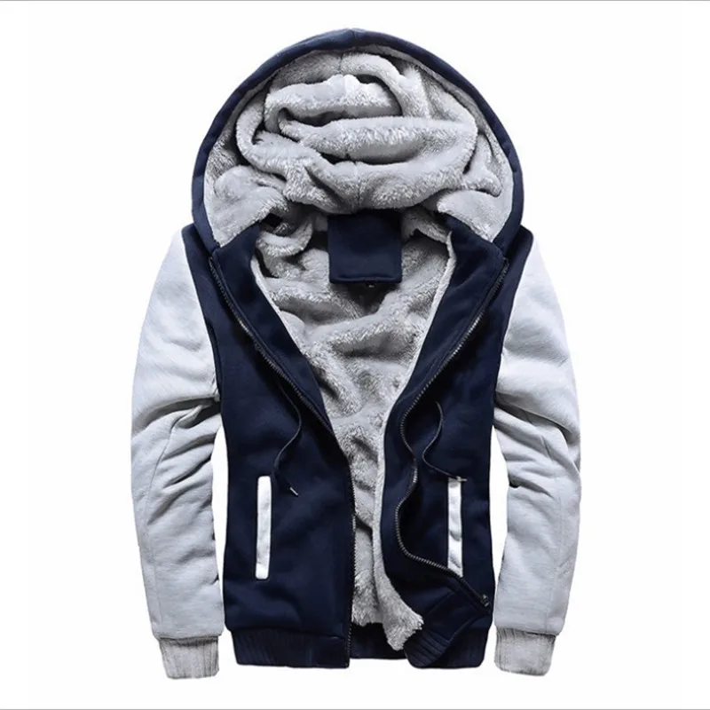 

Male Early Winter Casual Sportwear Suits Letter Print Men tracksuit jacket sweatshirt set Thick Zipper fleece warm Overcoat
