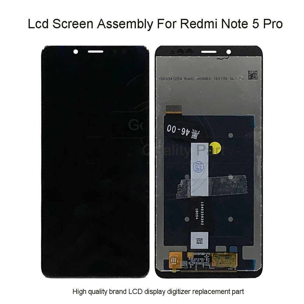 Качественный ЖК-дисплей для Xiaomi Redmi Note 5 Pro кодирующий преобразователь сенсорного