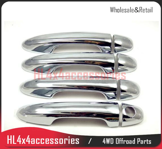 

truck parts door handle Cover for TOYOTA HILUX REVO door handle trim protector chrome cover set for hilux accessories 4WD