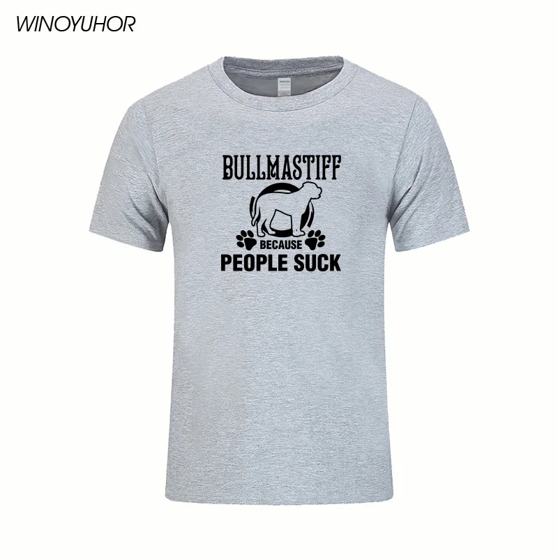 Футболка мужская с коротким рукавом и принтом бульмастифа х/б | Мужская одежда