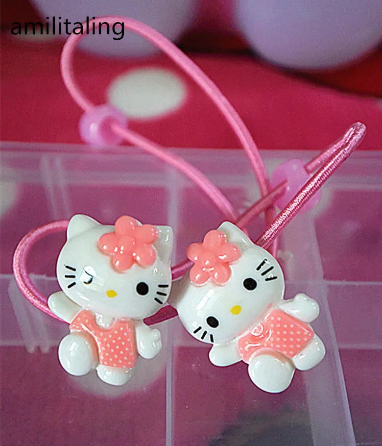 10 шт. в комплекте новый держатель для волос с чехлом коробкой Hello kitty девочек yey