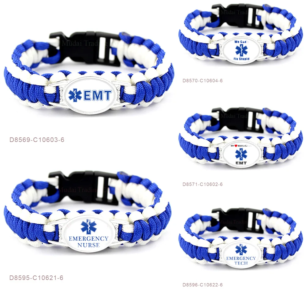 EMT аварийный медицинский техник медсестры учительницы Браслеты Из паракорда для