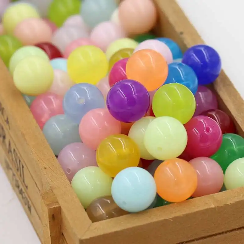 (10 pieces/Lot) 16mm 18mm Diameter Mixed colors Acrylic Beads for bracelet Necklace accessories | Украшения и аксессуары