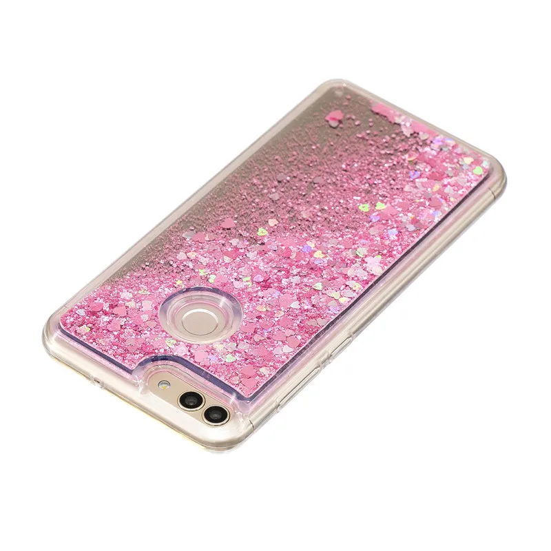 Для huawei P Smart Coque силиконовый Жидкий чехол для PSmart Блестящий зеркальный Enjoy 7 s
