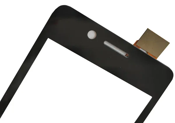 Золотой черный цвет для Micromax Bolt Q402 сенсорный экран дигитайзер панель замена переднее стекло сенсорный экран с лентой 1 шт./лот