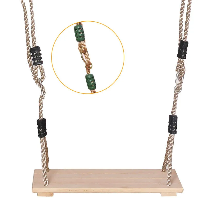 

Adult Children Swing Outdoor Indoor High Quality Four Board Antiseptic Wooden Swing
