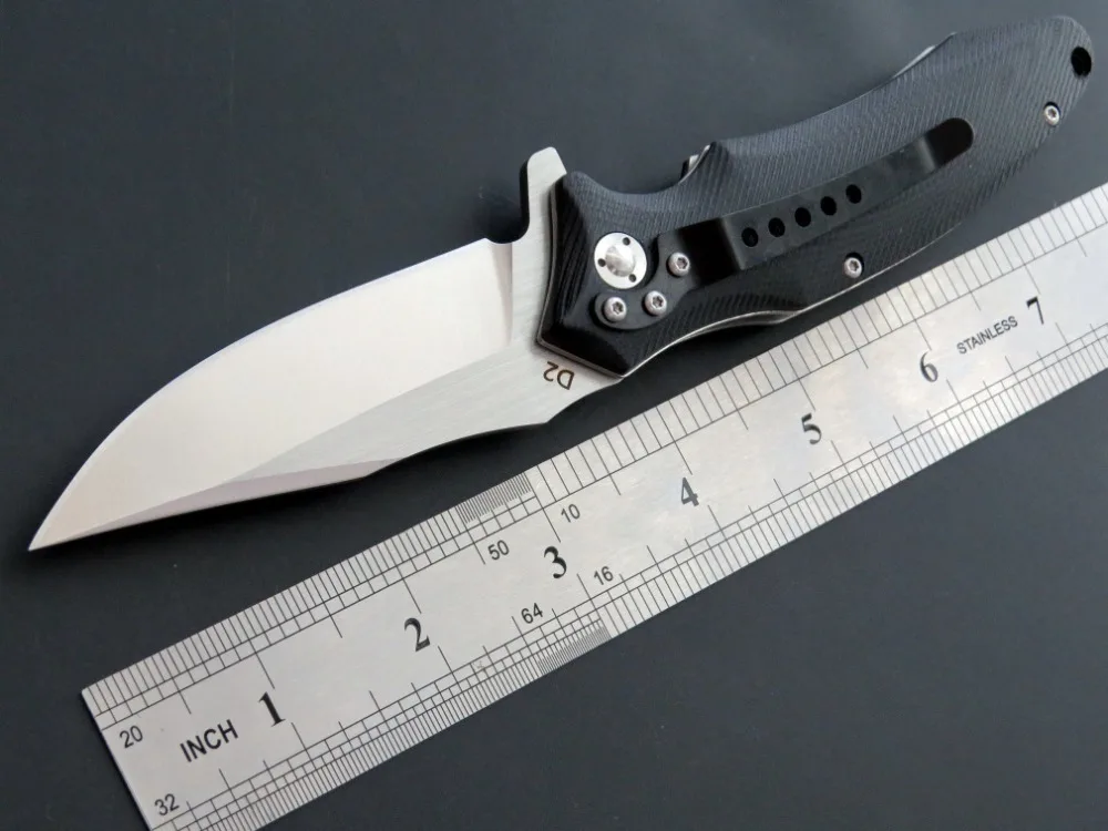 New folding knife D2 steel + G10 handle sleeve ball bearing outdoor with high hardness EDC cutter gift pocket | Инструменты