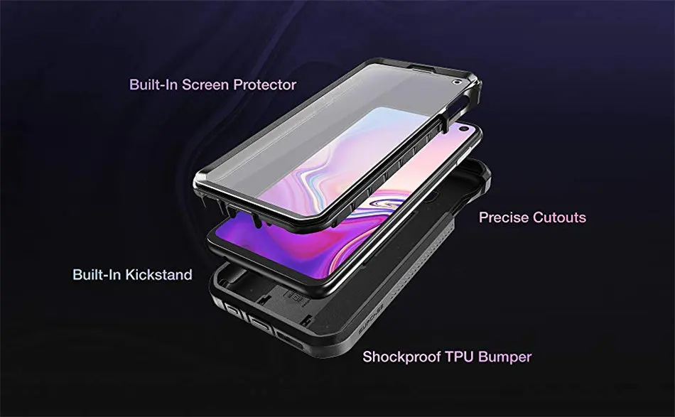 SUP чехол для samsung Galaxy S10e чехол 5,8 дюймов UB Pro полный корпус прочная кобура Чехол со встроенной защитой экрана и подставкой