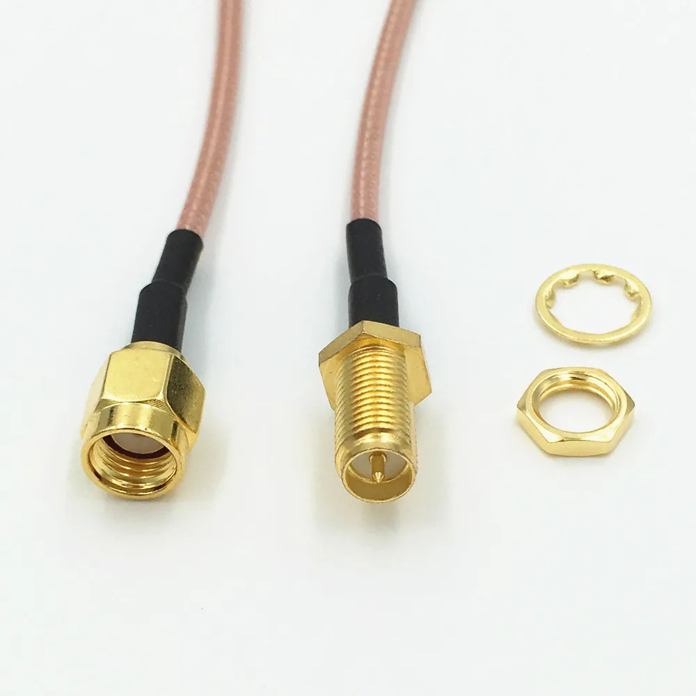 5 шт. RG316 провод RP SMA Штекерный разъем для гнездовой RF коаксиальный свинцовый