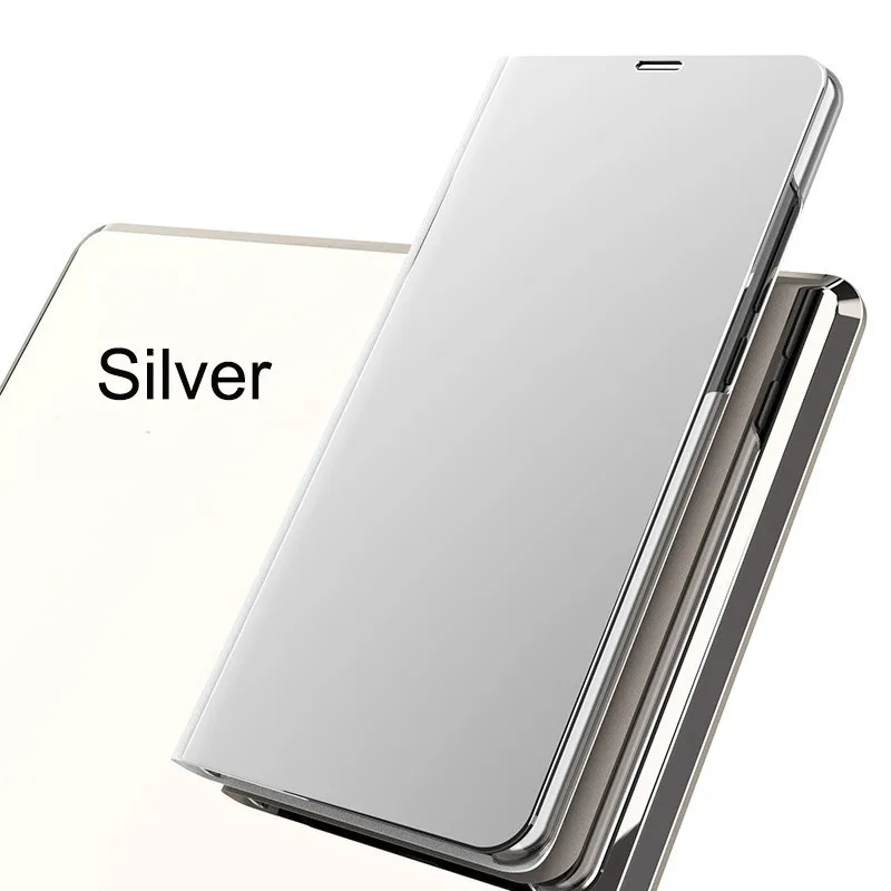 Silver Роскошный прозрачный чехол с откидной подставкой для Xiaomi mi 8 Se 6 6x 5x A1 A2 5c mi x 2 Red mi 5 Plus Note 5 5a 4 4x3 Prime Pro - Цвет: Silver