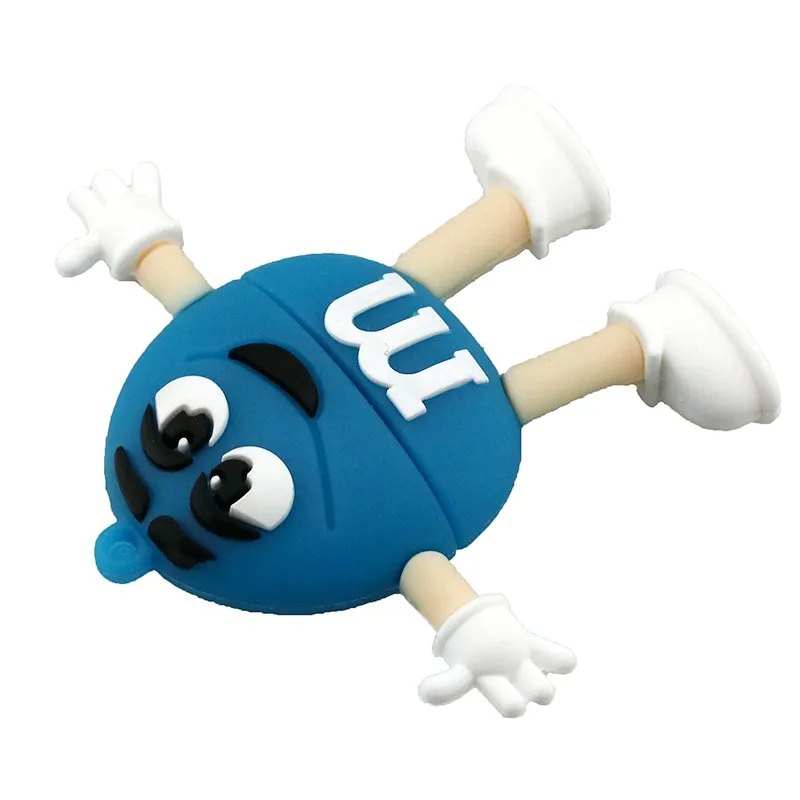 Милый мультяшный usb-накопитель M& M Rainbow Bean, 4 ГБ, 8 ГБ, 16 ГБ, 32 ГБ, 64 ГБ, флеш-накопитель USB 2,0, флеш-карта памяти, 6 цветов на выбор