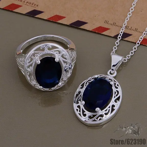 Комплект украшений AS547 с серебряным покрытием набор модных украшений/gliapcpa hxuaqpba |