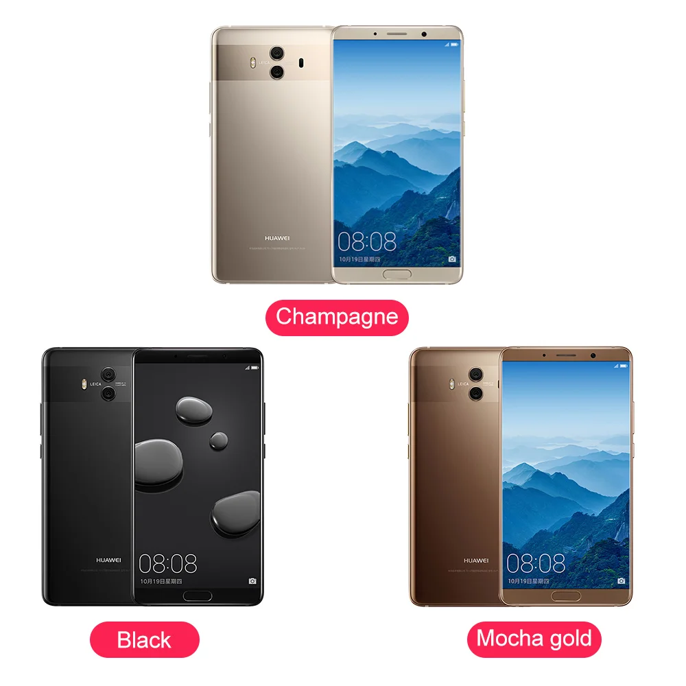 Global Rom Huawei Mate 10 Android 8.0 OTA Update Kirin970 Octa Core Fingerprint 20MP Rear camera 4G LTE Mobile Phone | Мобильные
