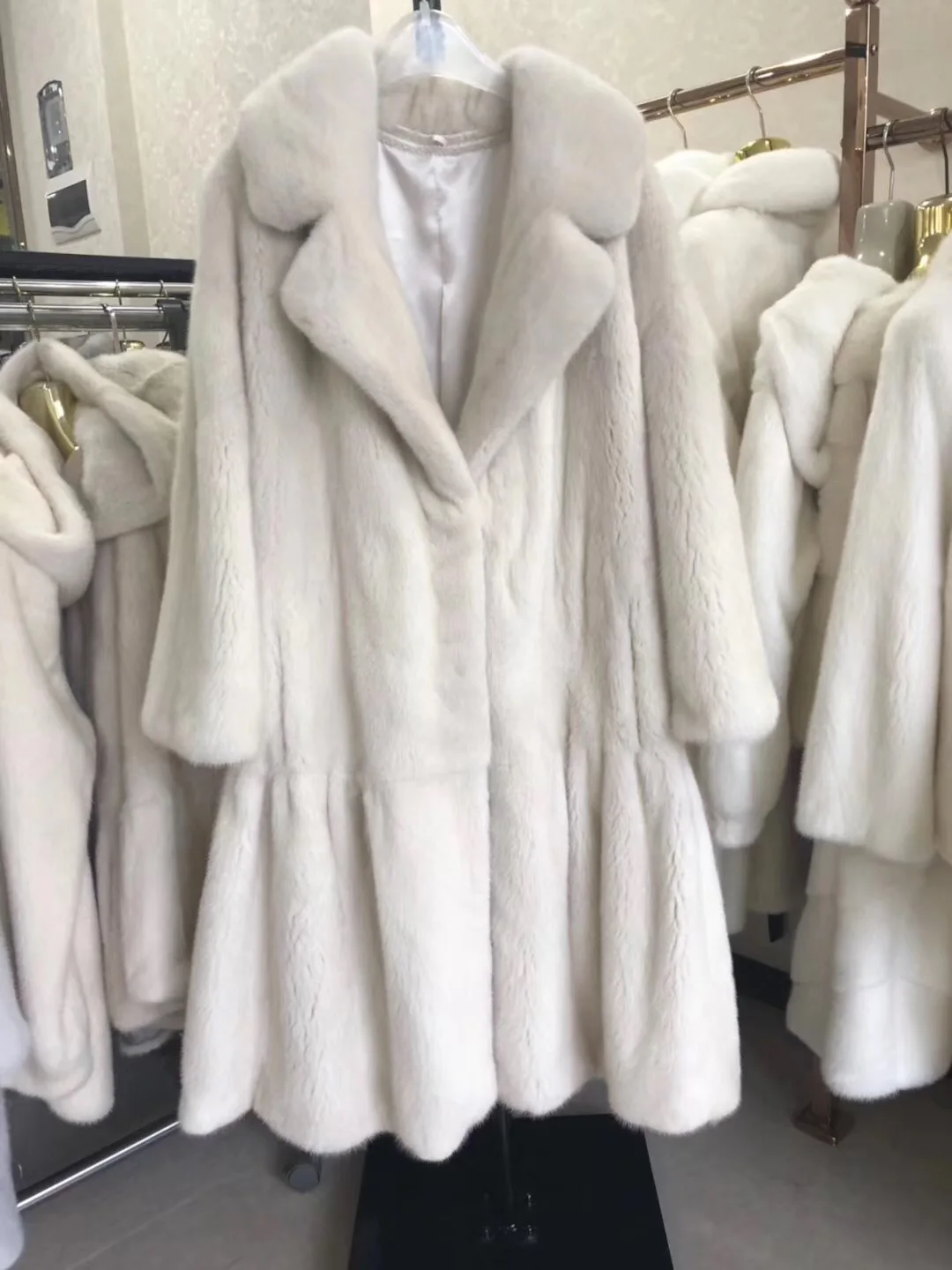 2019 winter new women natural real mink fur coat jacket outwear | Женская одежда