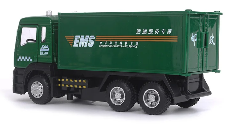 1:50 грузовик из сплава высокая симуляция двухэтажного автобуса SF Express post express