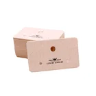 Новое поступление 100 шт.лот 3x5 см роскошные бежевые ювелирные изделия серьги-гвоздики с короной печатные витрины для сережек бумажные этикетки карты