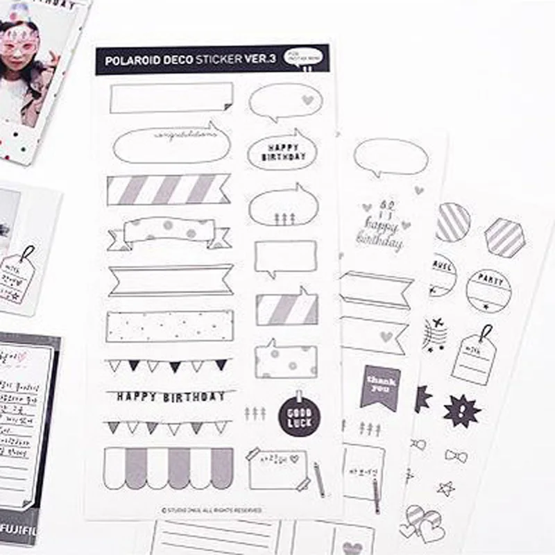 Joylong Kawaii стикер s Скрапбукинг фотография Поляроида Декор клевый Стикер Книга DIY