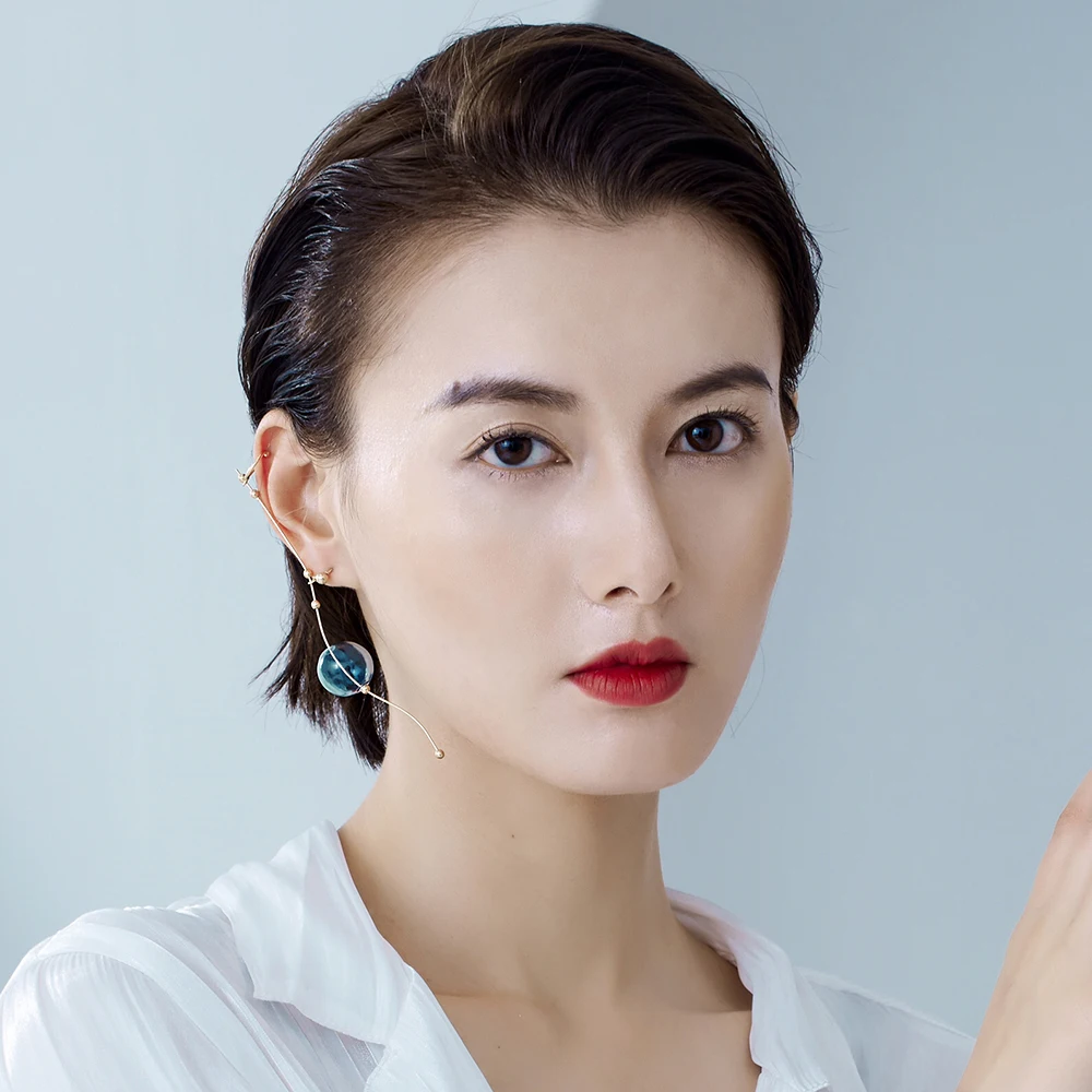 Серьги подвески для женщин редкие зажимные серьги клипсы в форме ветки дерева