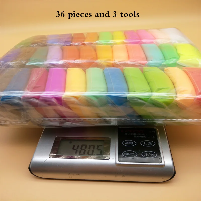 500 г 36 цветов/набор пушистые слизи игрушки 5D DIY детские игрушки с инструментами Полимерная глина мягкая глина Пластилин облако слизи