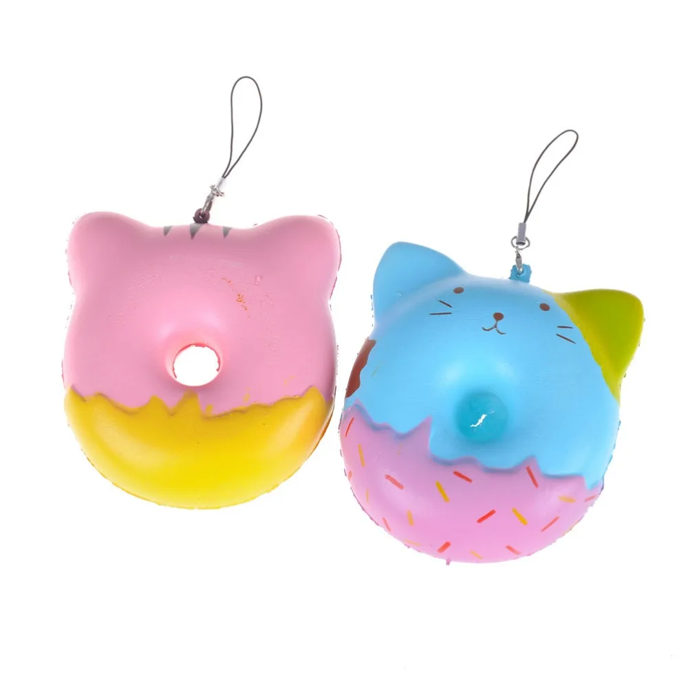 Jumbo мягкие и милые панды/kitty пончик хлеб крем Ароматические очень медленно