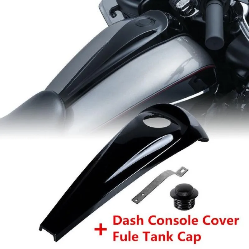 Чехол для мотоцикла черный гладкий топливной консоли и топливного бака Harley Touring