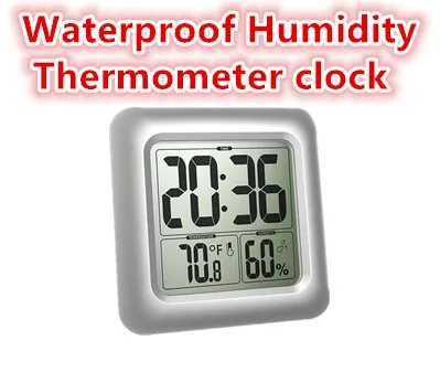 Цифровые часы для душа водонепроницаемые современные модные с присоской