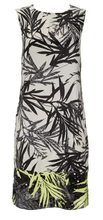 Платье женщины принт элегантный рабочий платья ML078 | Женская одежда