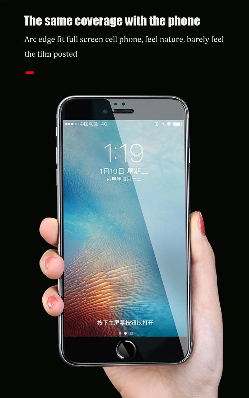 5D закаленное стекло с закругленными краями для iPhone 6 6s Plus 7 8, защитное стекло на весь экран для iPhone 8 7 Plus X