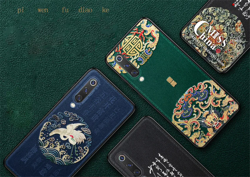 Кожаный чехол Aixuan для Xiaomi Mi 9, чехол для телефона с 3D тисненым рисунком, кожаный силиконовый чехол на заднюю панель, чехлы для Xiaomi mi 9 Mi9 SE Capa