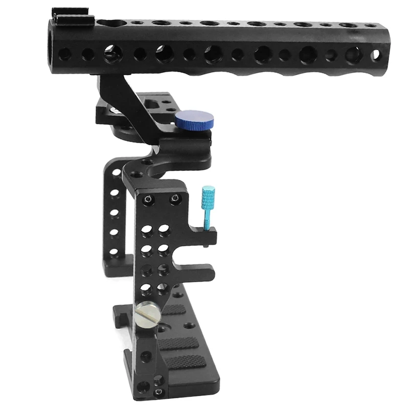 Professional Camera Cage Slr Stabilizer Protective Case Mount For Panasonic Gh3 / Gh4 With Top Handle Grip Digital Phot # |