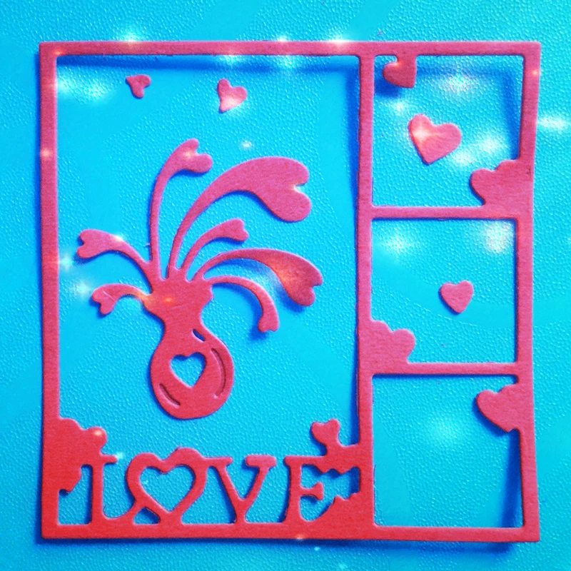 YLCD868 металлические режущие штампы с цветочной рамкой для рельефной бумаги|dies for