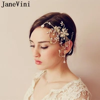 janevini bohemia bridal hair comb wedding metal headband crystal silver tiara jewelry bride hair decoration women accessories