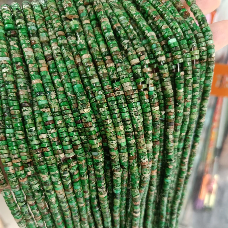 Черный натуральный имперский бисер бусины из камня россыпью зеленый морской