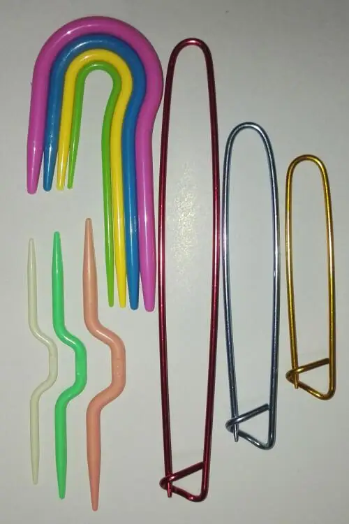 Nova 10 шт. вязальный кабель игла фиксирующий держатель для стежка маркеры