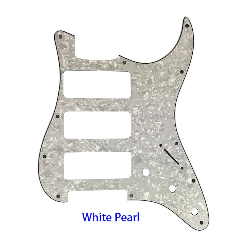 4Ply White Pearl Pleroo отличное качество гитарные части 3 P-90 гитара Stratocaster PICKGUARD для нас 11 винтовых отверстий Strat 3 P90S Humbucker - Цвет: 4Ply White Pearl