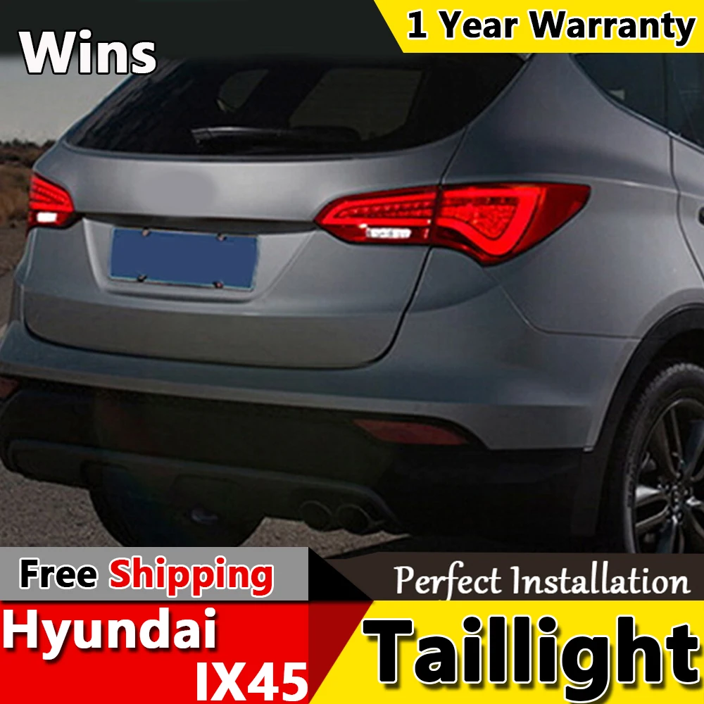 Победы огни для Hyundai IX45 Задние Фонари Новый SantaFe СВЕТОДИОДНЫЕ Лампы ДРЛ +