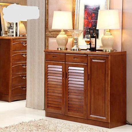 Шкаф для обуви шкаф мебель гостиной дома сборка твердой древесины стеллаж