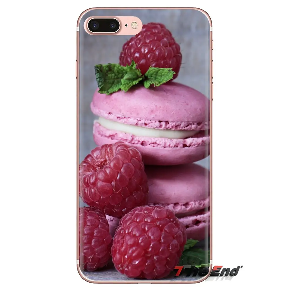 Еда обои Макарон Для Huawei G7 G8 P7 P8 P9 P10 P20 P30 Lite Mini Pro P Smart Plus 2017 2018 2019 прозрачный чехол