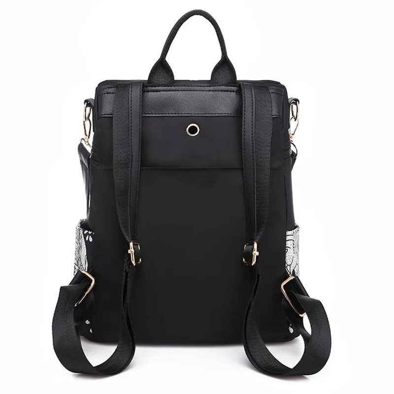Female multifunctional leisure Oxford backpack National wind elephant printing large capacity anti-theft new | Багаж и сумки
