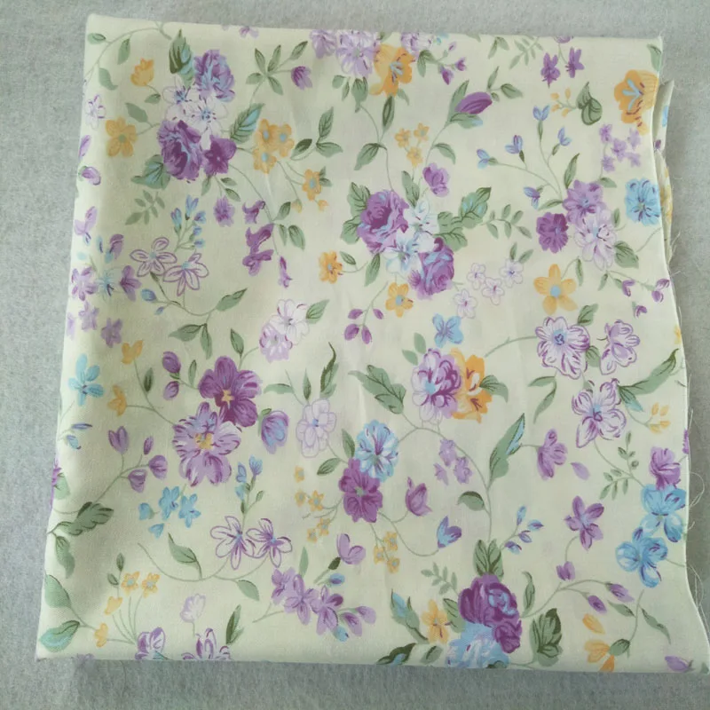 ZY DIY 24x25 см 5 шт. фиолетовая Лавандовая хлопчатобумажная ткань для стёганых