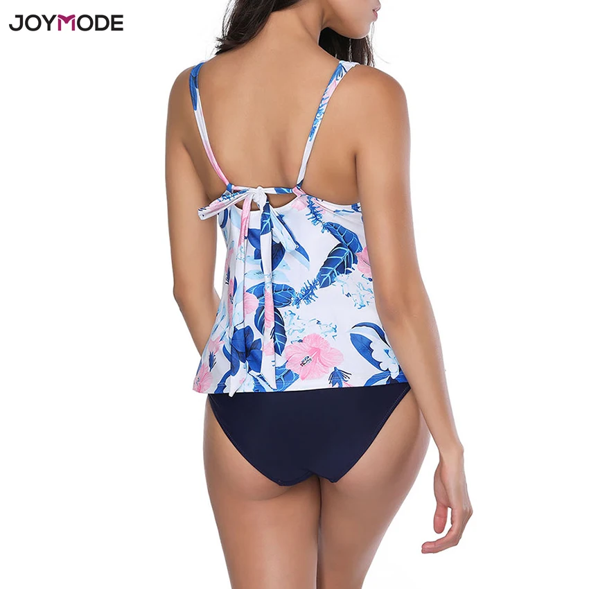 JOYMODE, одежда для плавания,, сексуальный купальник, Женский танкини, набор, купальник, с принтом, пляжная одежда, купальный костюм, с подкладкой, бикини, из двух частей, бикини
