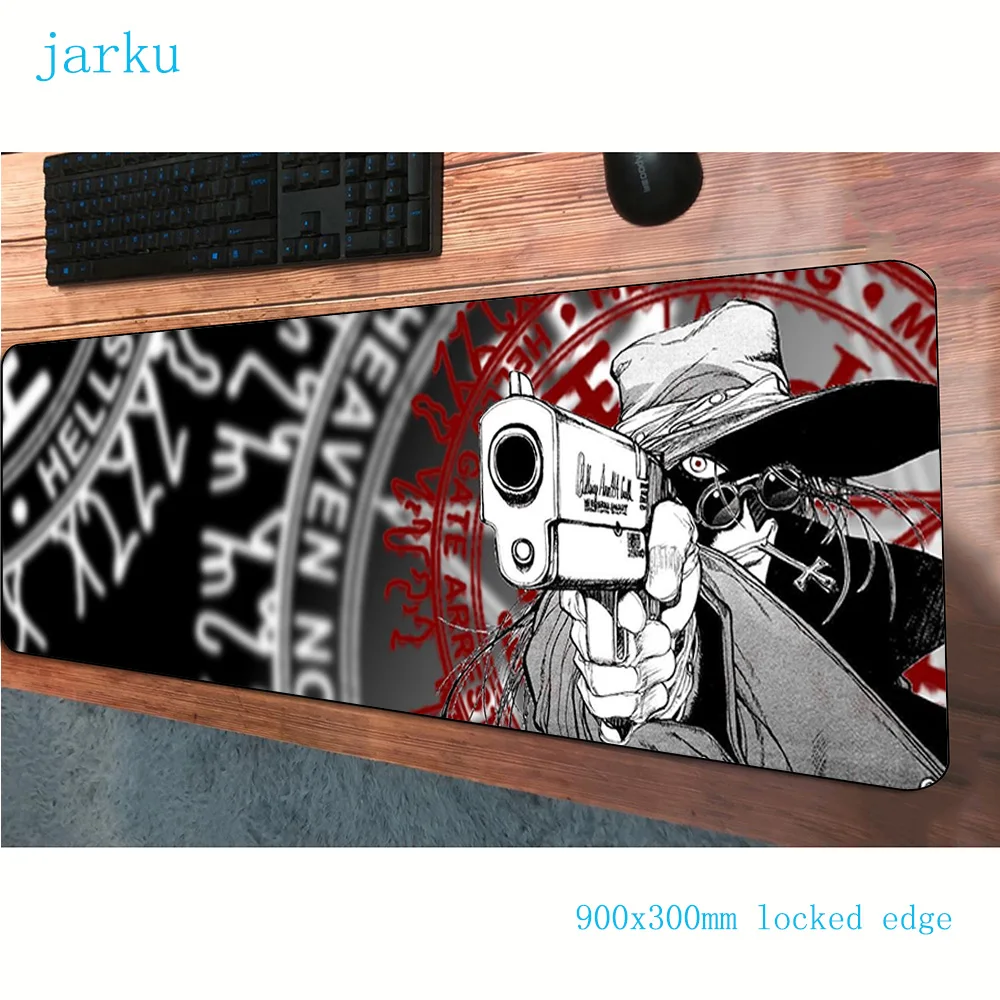 hellsing pad mouse cute computer gamer 900x300x3mm padmouse big Popular mousepad ergonomic gadget office desk mats | Компьютеры и офис
