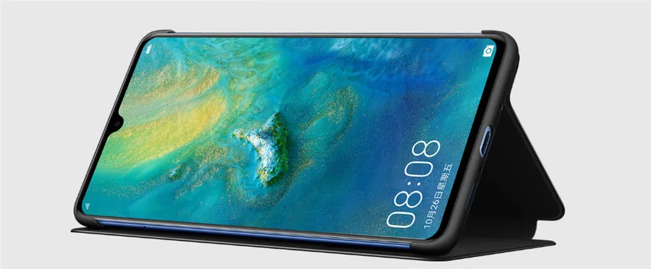 Официальный huawei mate 20 X флип-чехол huawei mate 20 X Кожаный Чехол Smart Touch View Window Cover mate 20X чехол для телефона s